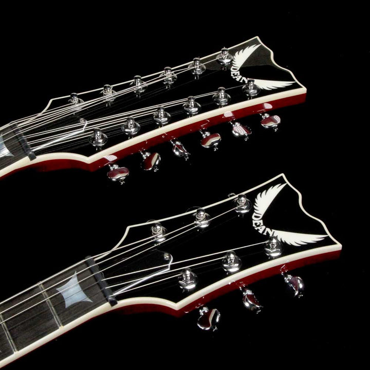 Dean Gran Sport Double Neck Trans Cherry