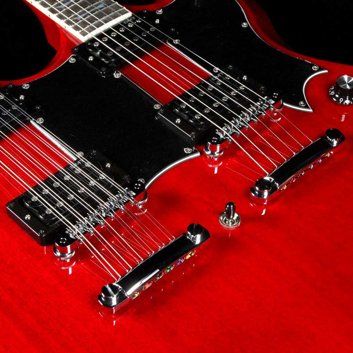 Dean Gran Sport Double Neck Trans Cherry