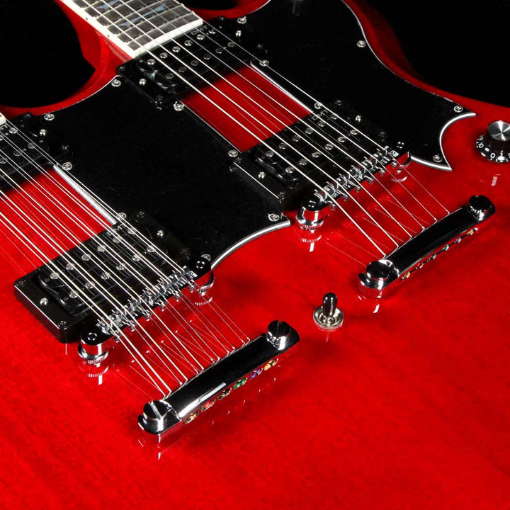 Dean Gran Sport Double Neck Trans Cherry