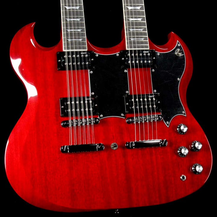 Dean Gran Sport Double Neck Trans Cherry