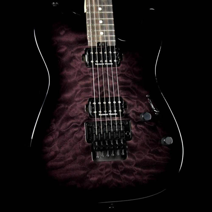 Charvel Pro Mod Series San Dimas Style 2 2H FR QM  Transparent Black Burst