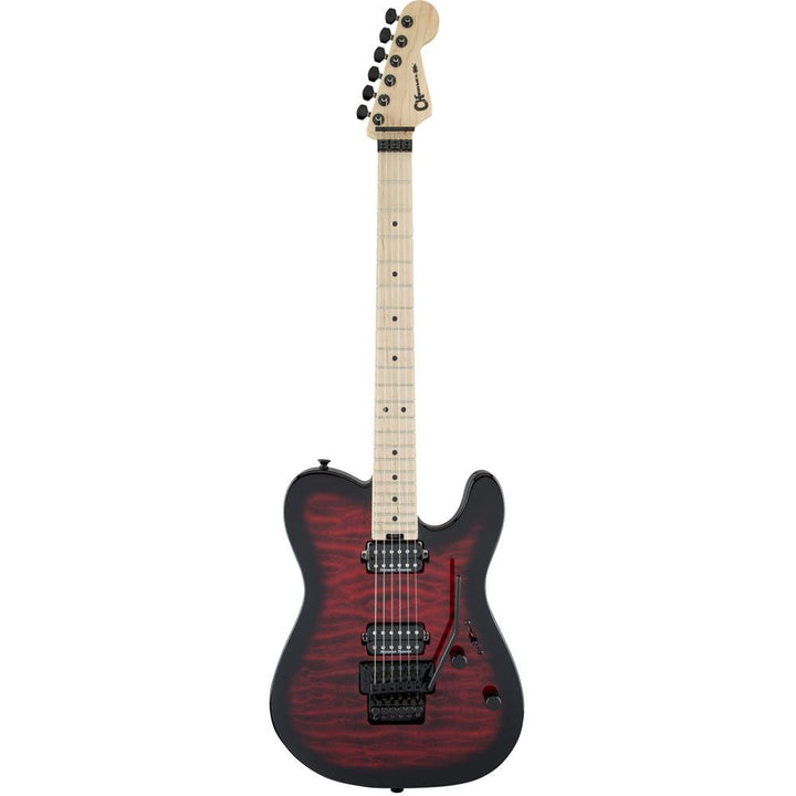 Charvel Pro-Mod San Dimas Style 2 HH FR M QM Transparent Red Burst