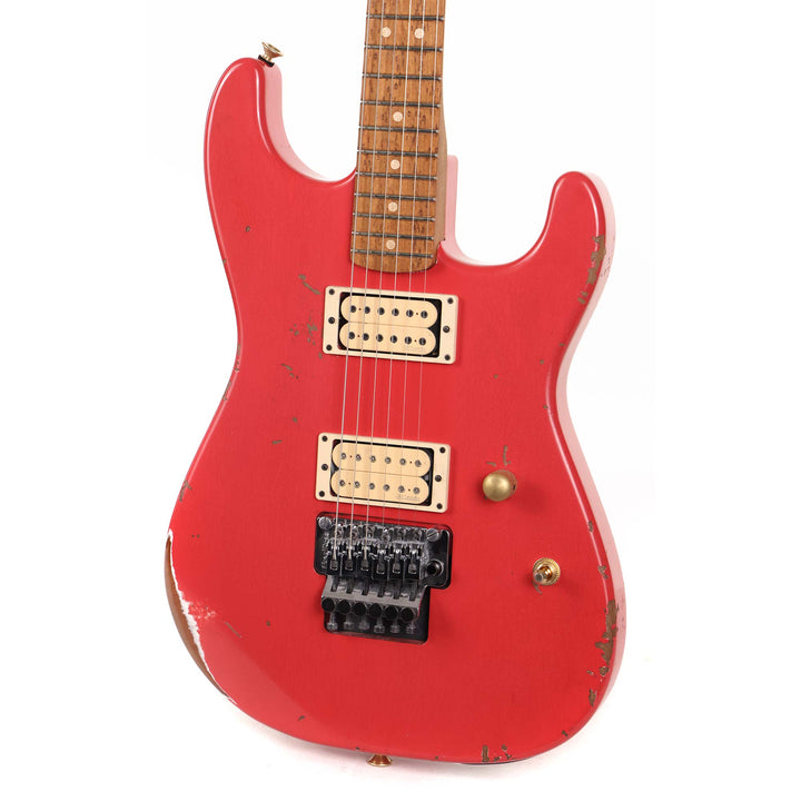 Charvel Custom Shop Nitro Aged San Dimas Fiesta Red Music Zoo Exclusive