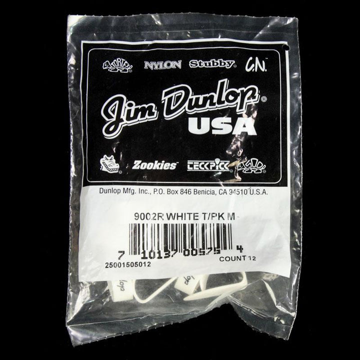 Dunlop Thumbpick Guitar Picks Medium Gauge White