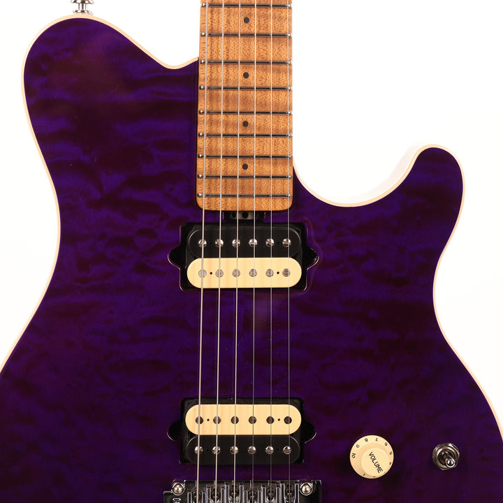 Ernie Ball Music Man Axis Quilt Top Music Zoo Exclusive Amethyst