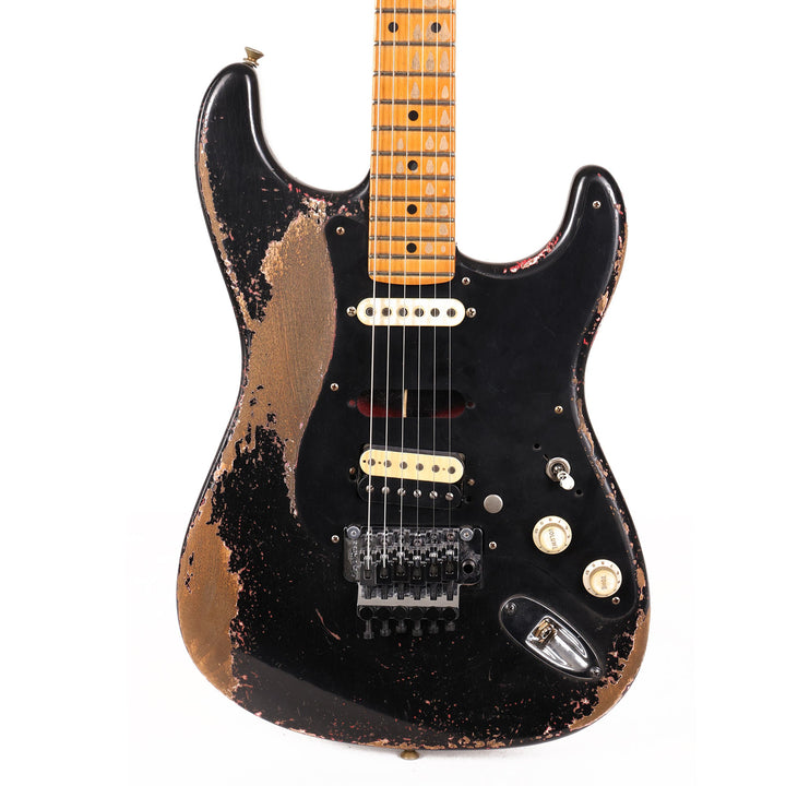 Fender Custom Shop 1957 Stratocaster Masterbuilt Andy Hicks Music Zoo Hacksaw Relic Super Faded Aged Black