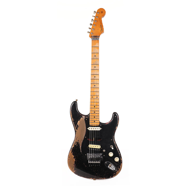 Fender Custom Shop 1957 Stratocaster Masterbuilt Andy Hicks Music Zoo Hacksaw Relic Super Faded Aged Black