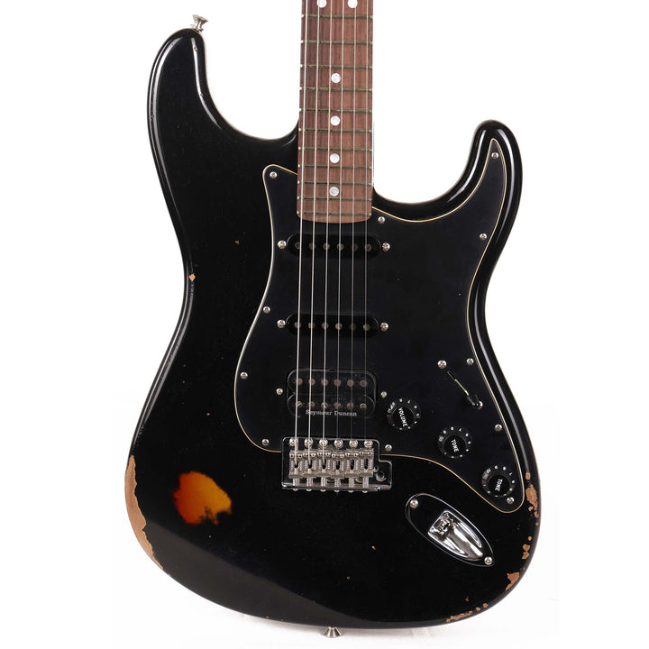 Fender Custom Shop 1969 Stratocaster Relic Black over 3-Tone Sunburst