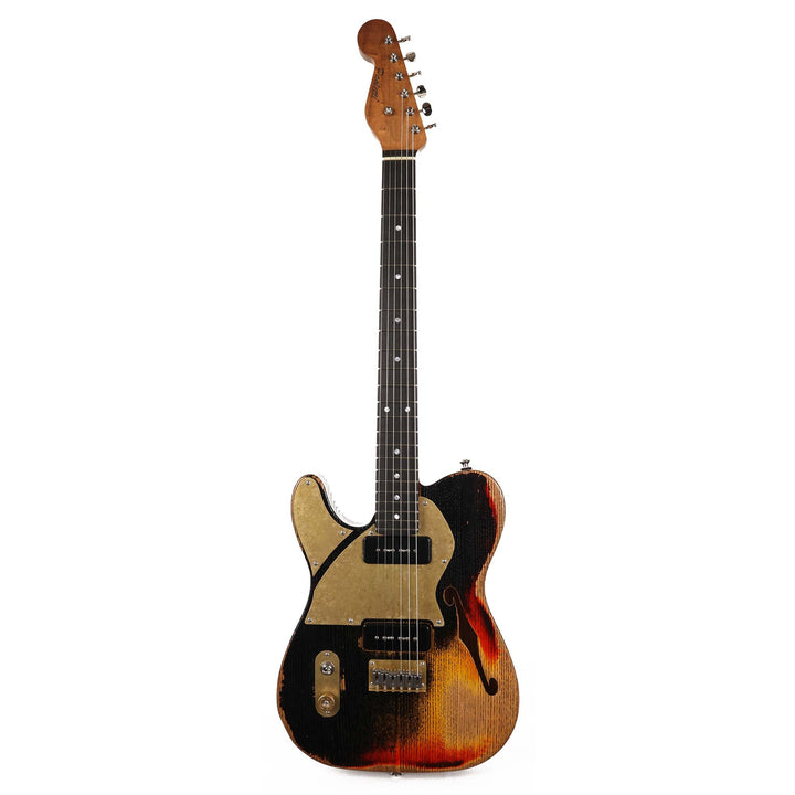 Paoletti Nancy Left-Handed Electric Guitar Sunburst