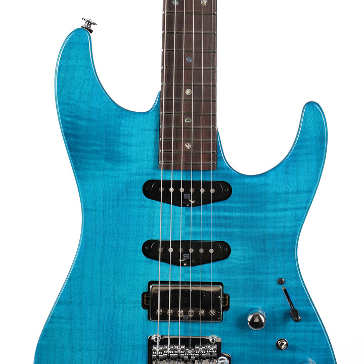 Ibanez MMN1 Martin Miller Signature Transparent Aqua Blue