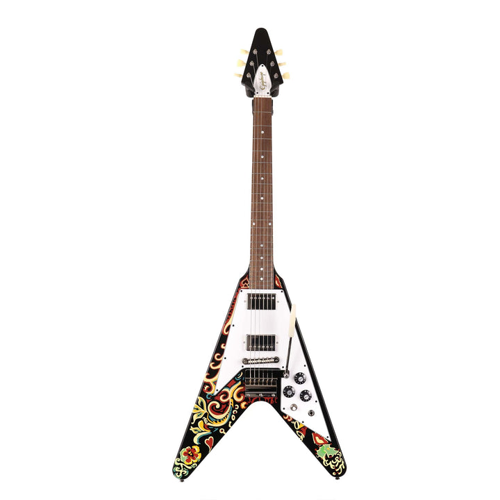 Epiphone Jimi Hendrix Love Drops Flying V Ebony