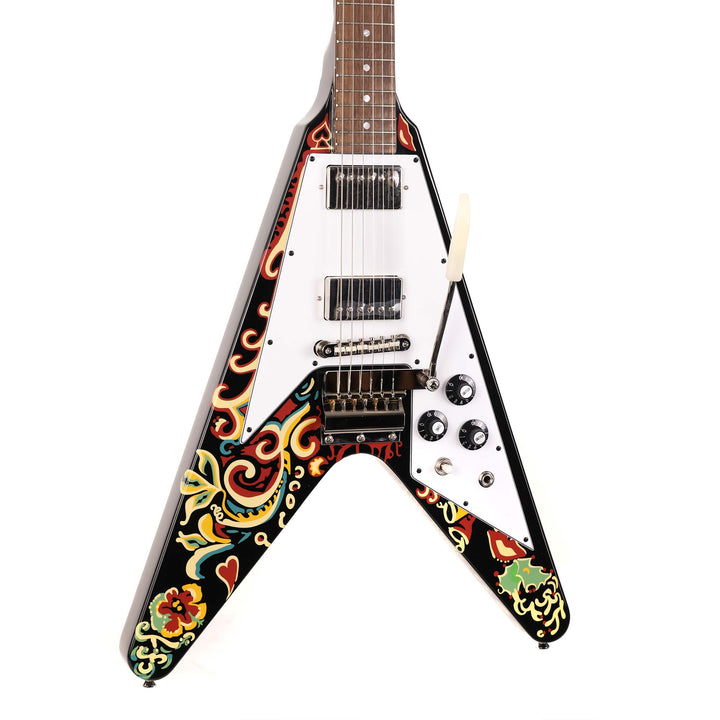 Epiphone Jimi Hendrix Love Drops Flying V Ebony