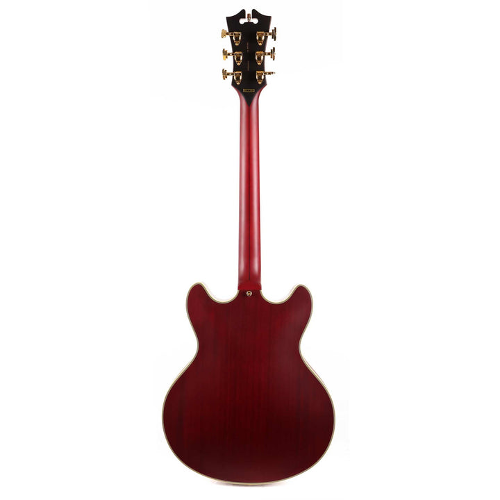 D'Angelico Deluxe DC Semi-Hollowbody Satin Trans Wine