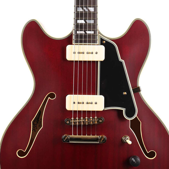 D'Angelico Deluxe DC Semi-Hollowbody Satin Trans Wine