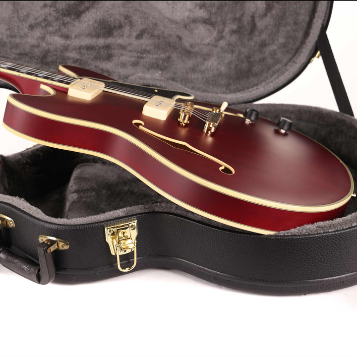 D'Angelico Deluxe DC Semi-Hollowbody Satin Trans Wine