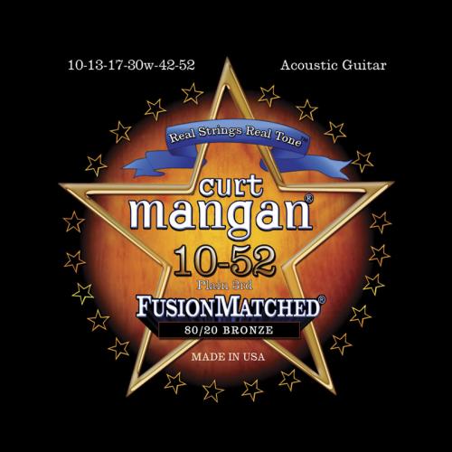 Curt Mangan Fusion Matched 80/20 Bronze Acoustic Strings (10-52)