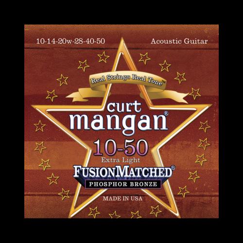 Curt Mangan Fusion Matched Phosphor Bronze Acoustic Strings (10-50)