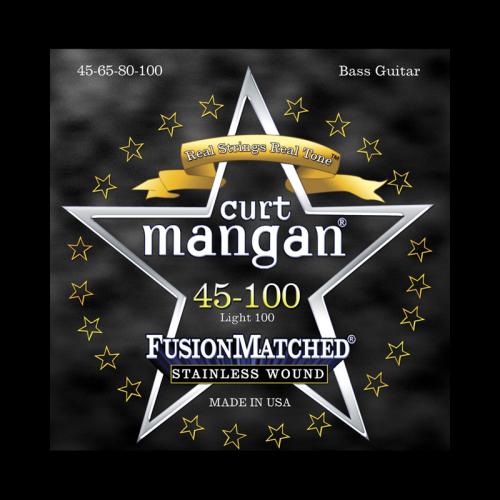 Curt Mangan Fusion Matched Stainless Wound Bass Strings (45-100)