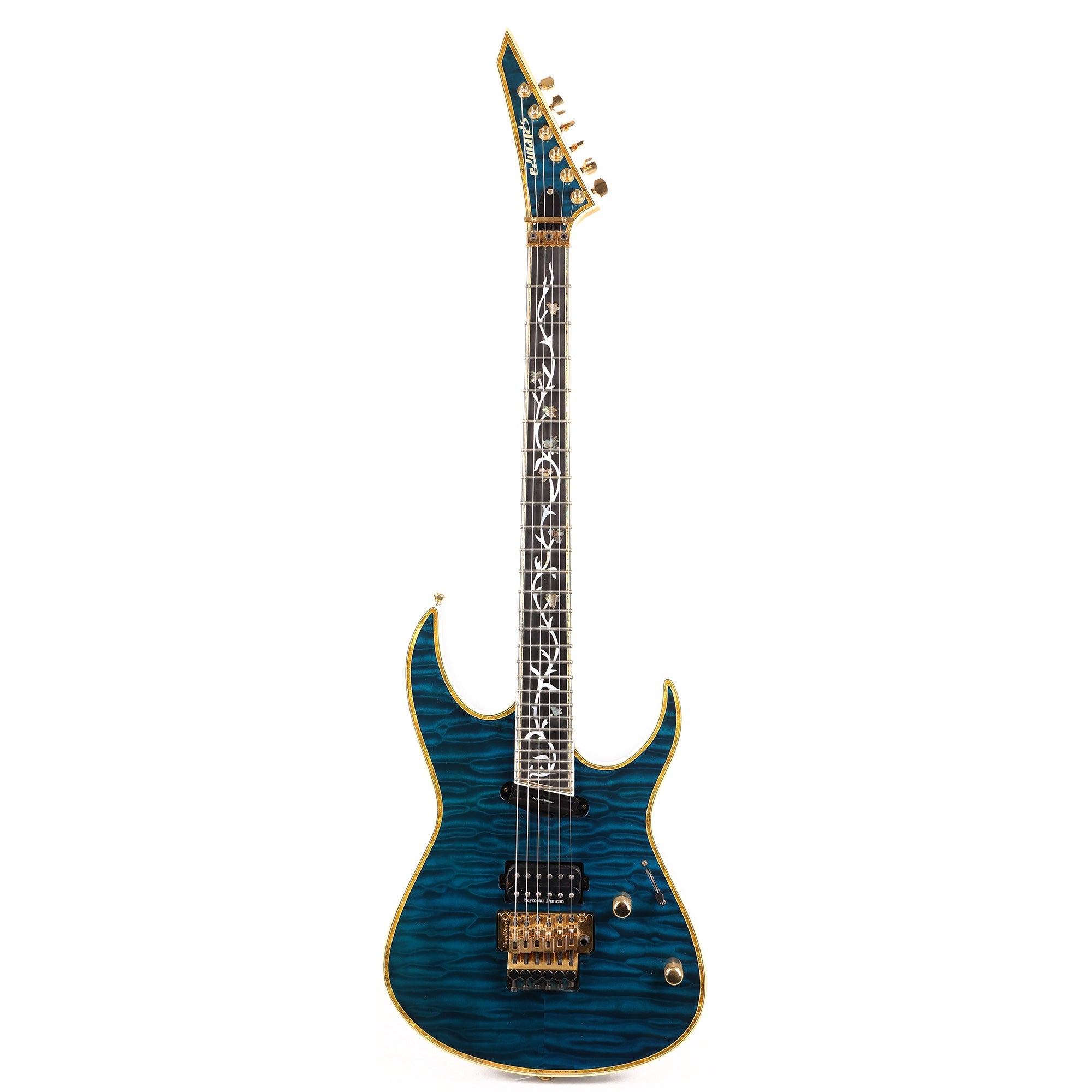 Edwards E-CY-165CTM Black Aqua Used | The Music Zoo