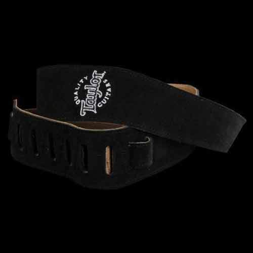 Taylor Black Suede Logo Strap