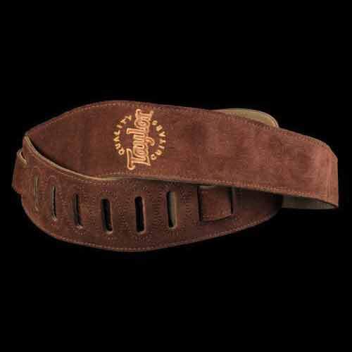 Taylor Chocolate Suede Logo Strap