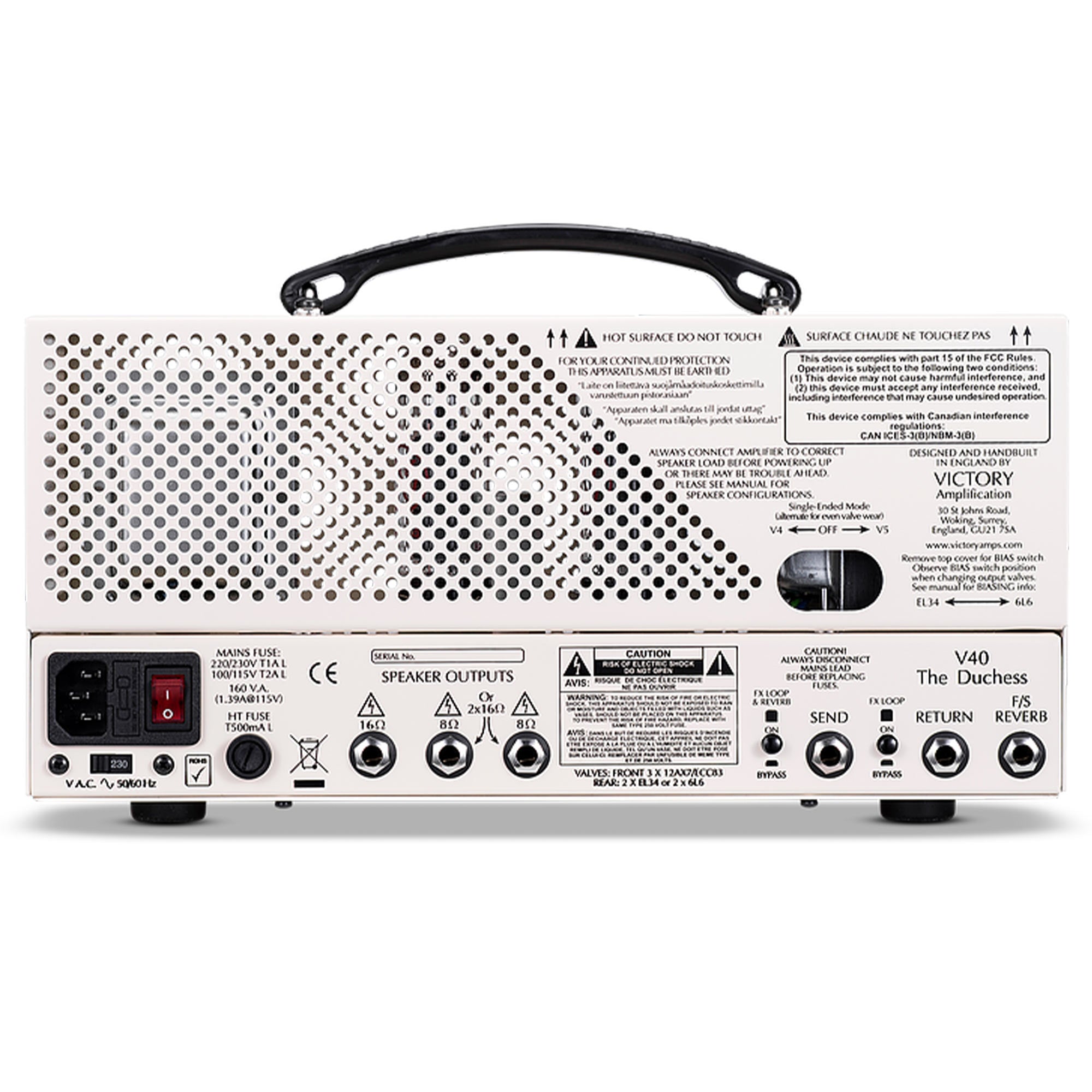 Victory Amplification V40H The Duchess Guitar Amplifier Head | The