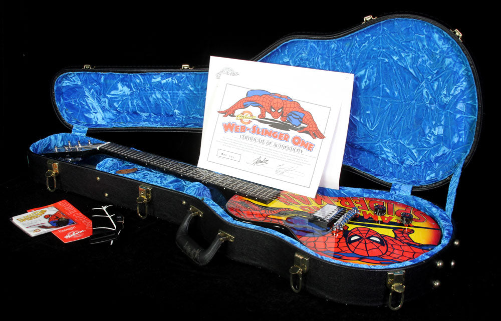 Gibson Custom Shop Spiderman Webslinger One Les Paul - Stan Lee Signed #49