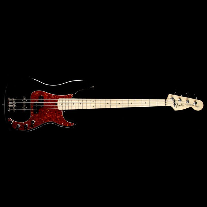 Used Fender American Deluxe Precision Bass Guitar Warmoth Neck Black