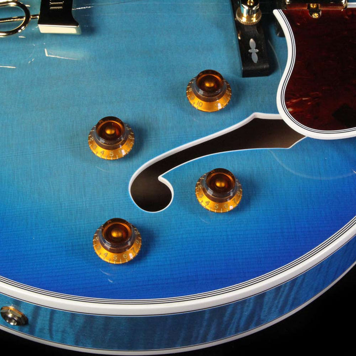 Gibson Custom Shop Byrdland Archtop Electric Guitar Bahama Blue Burst