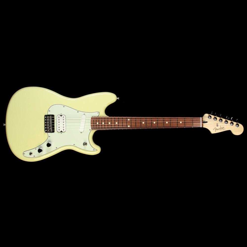 Fender Duo-Sonic HS Electric Guitar Canary Diamond | The Music Zoo