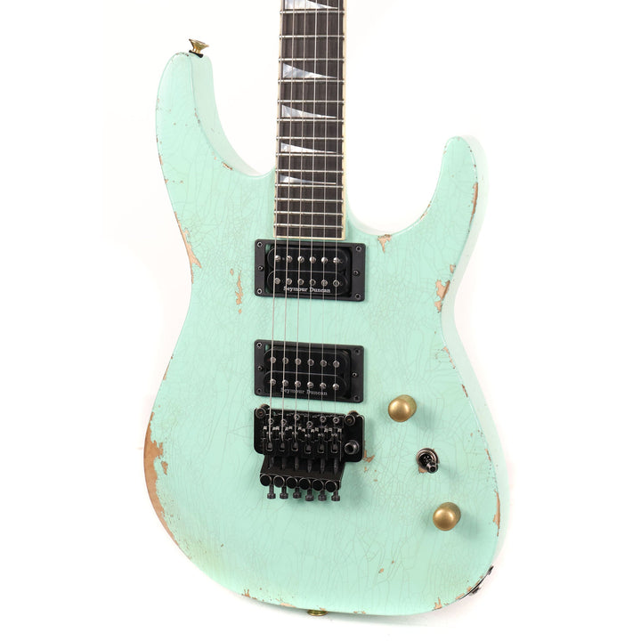 Jackson Custom Shop Music Zoo Exclusive Nitro Aged SL2H-V Soloist Surf Green