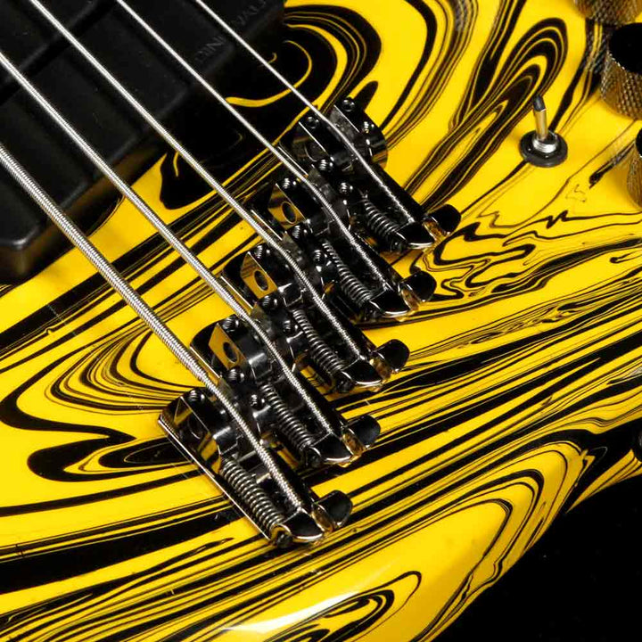 Dingwall NG2 Adam Nolly Getgood Signature Fan Fret 5-String Bass Ferrari Yellow Swirl Gloss