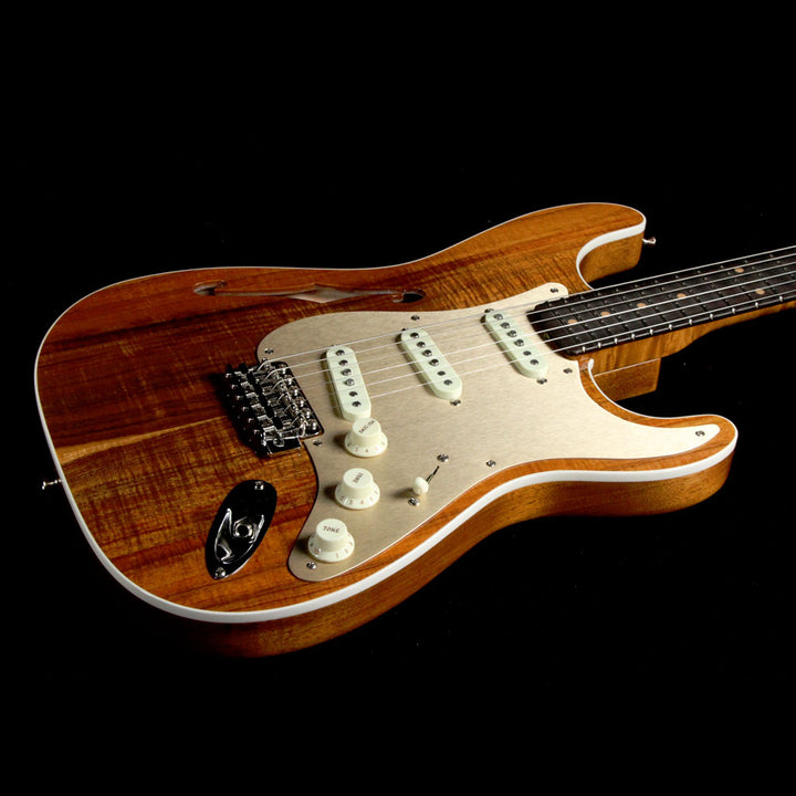 Fender Custom Shop Artisan Thinline Koa Stratocaster Aged Natural