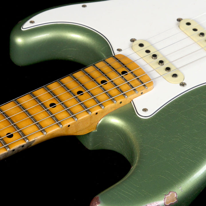 Fender Custom Shop LTD '64 Special Stratocaster Relic Electric Guitar Aged Sage Green Metallic Over Champagne Sparkle