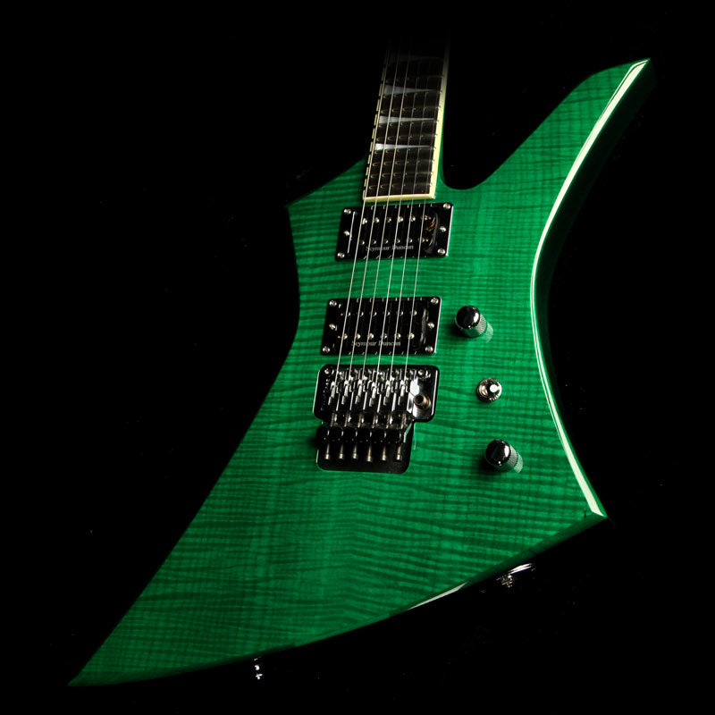 Jackson Kelly 1990's Trans Green Flame Top