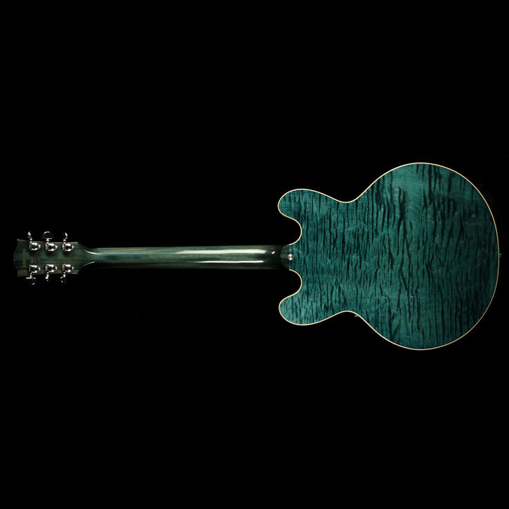 Used Gibson Memphis ES-335 TD Block Figured Electric Guitar Turquoise