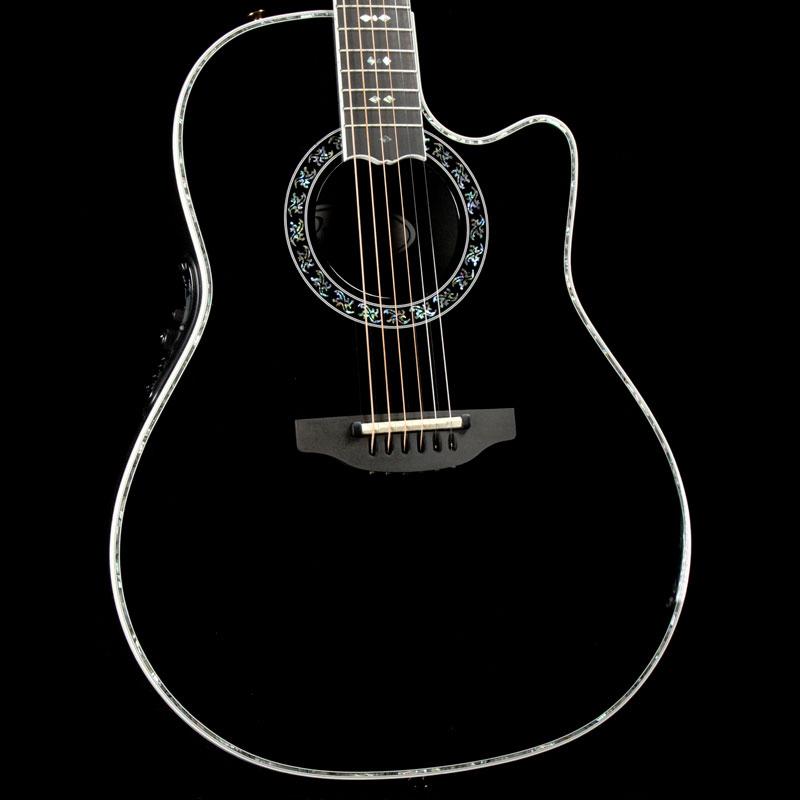 Ovation Custom Legend Super Shallow Acoustic Black | The Music Zoo