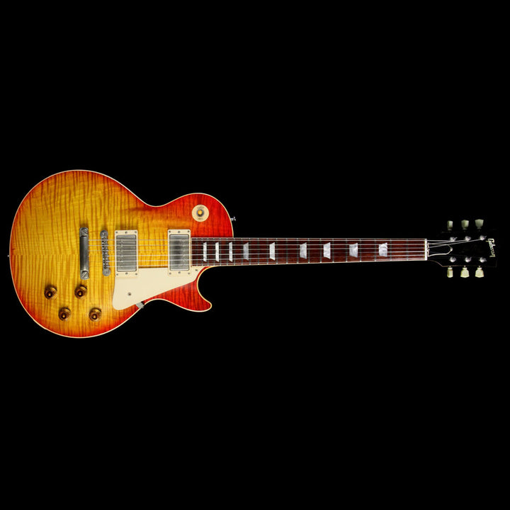 Used 2001 Gibson Custom Shop Tom Murphy Aged Historic 1959 Les Paul Electric Guitar Cherry Sunburst