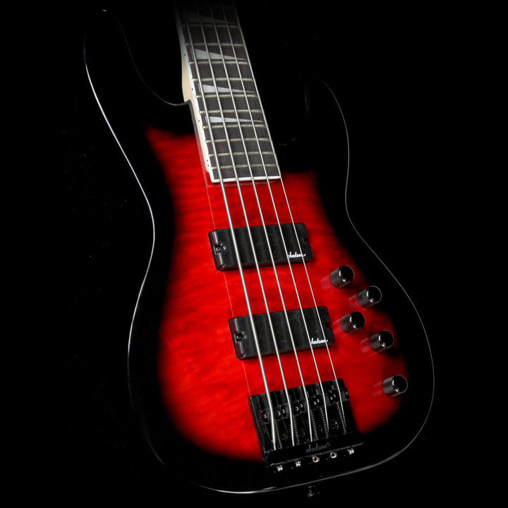 Jackson JS3VQ Concert 5-String Bass Transparent Red Burst