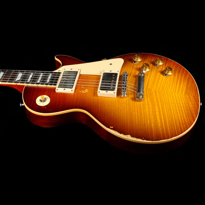 Gibson Custom Shop 1959 Les Paul Standard Brazilian Rosewood Fretboard Electric Guitar Slow Iced Tea Fade