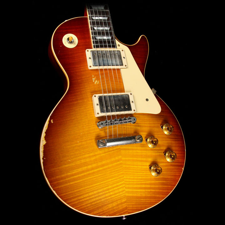 Gibson Custom Shop 1959 Les Paul Standard Brazilian Rosewood Fretboard Electric Guitar Slow Iced Tea Fade