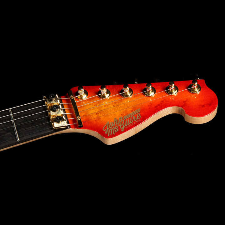 John McGuire Guitars Valley Pro Fire Burst Quilt Top