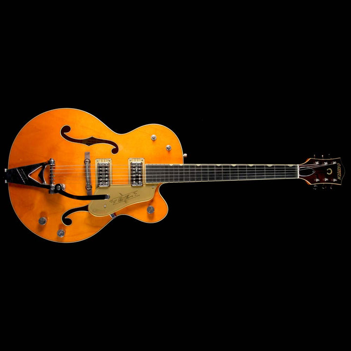 Used 2016 Gretsch G6120T-59GE Vintage Select 1959 Chet Atkins Hollow Body Electric Guitar Vintage Orange Stain