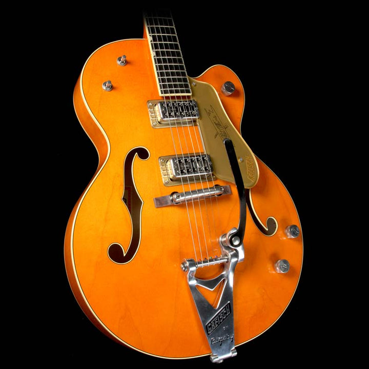 Used 2016 Gretsch G6120T-59GE Vintage Select 1959 Chet Atkins Hollow Body Electric Guitar Vintage Orange Stain