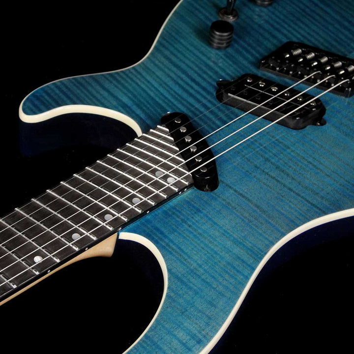 Ormsby GTR Production Model SX 6 Electric Guitar Tropical Blue Flame