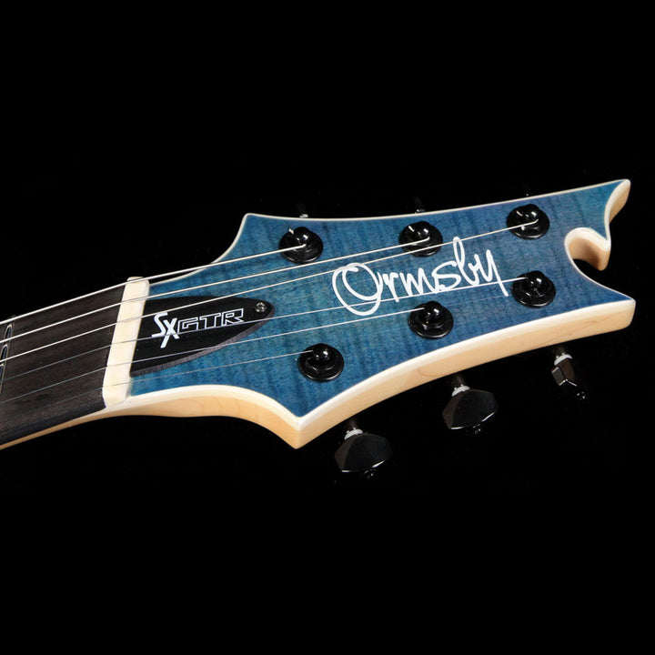 Ormsby GTR Production Model SX 6 Electric Guitar Tropical Blue Flame