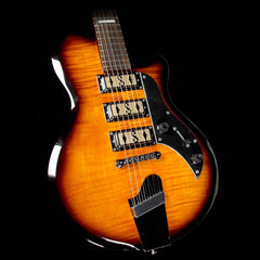 Supro Hampton Electric Guitar Flame Maple Tobacco Burst | The