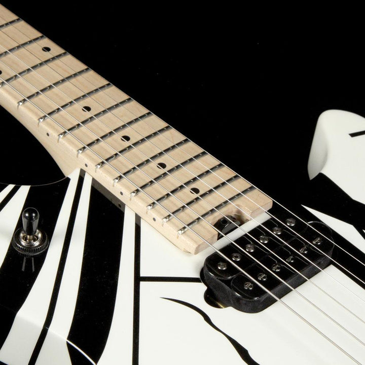 EVH Van Halen Wolfgang Special Striped Black and White