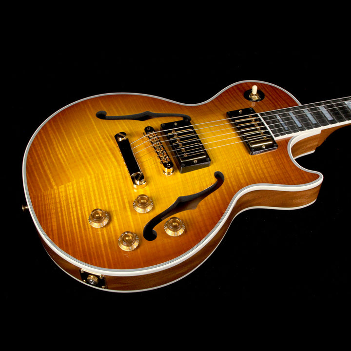 Used Gibson Custom Shop Les Paul Florentine Electric Guitar Lemonburst