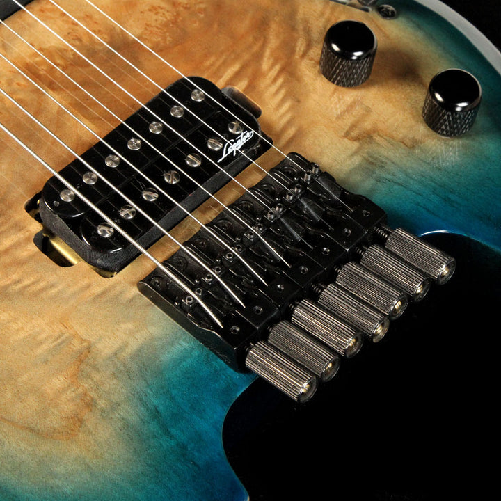 Legator Ghost GHB7 Standard 7-String Aqua Burst Burl